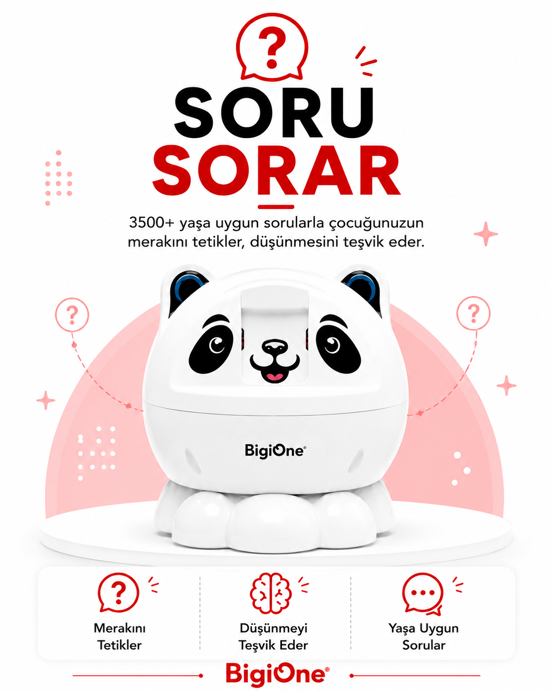 BigiOne çocukların merakını geliştiren yapay zeka destekli eğitici oyuncak yaşına uygun sorular sorar