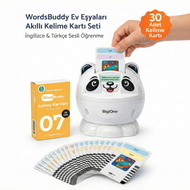 WordsBuddy Ev Eşyaları – Türkçe İngilizce Akıllı Kelime Kart Seti