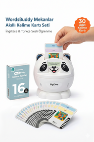 WordsBuddy Mekanlar – Türkçe İngilizce Akıllı Kelime Kart Seti