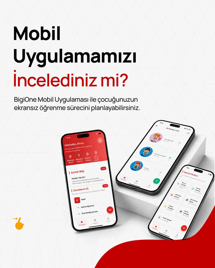 BigiOne ebeveyn mobil uygulaması – çocuğunuzun öğrenme sürecini takip edin
