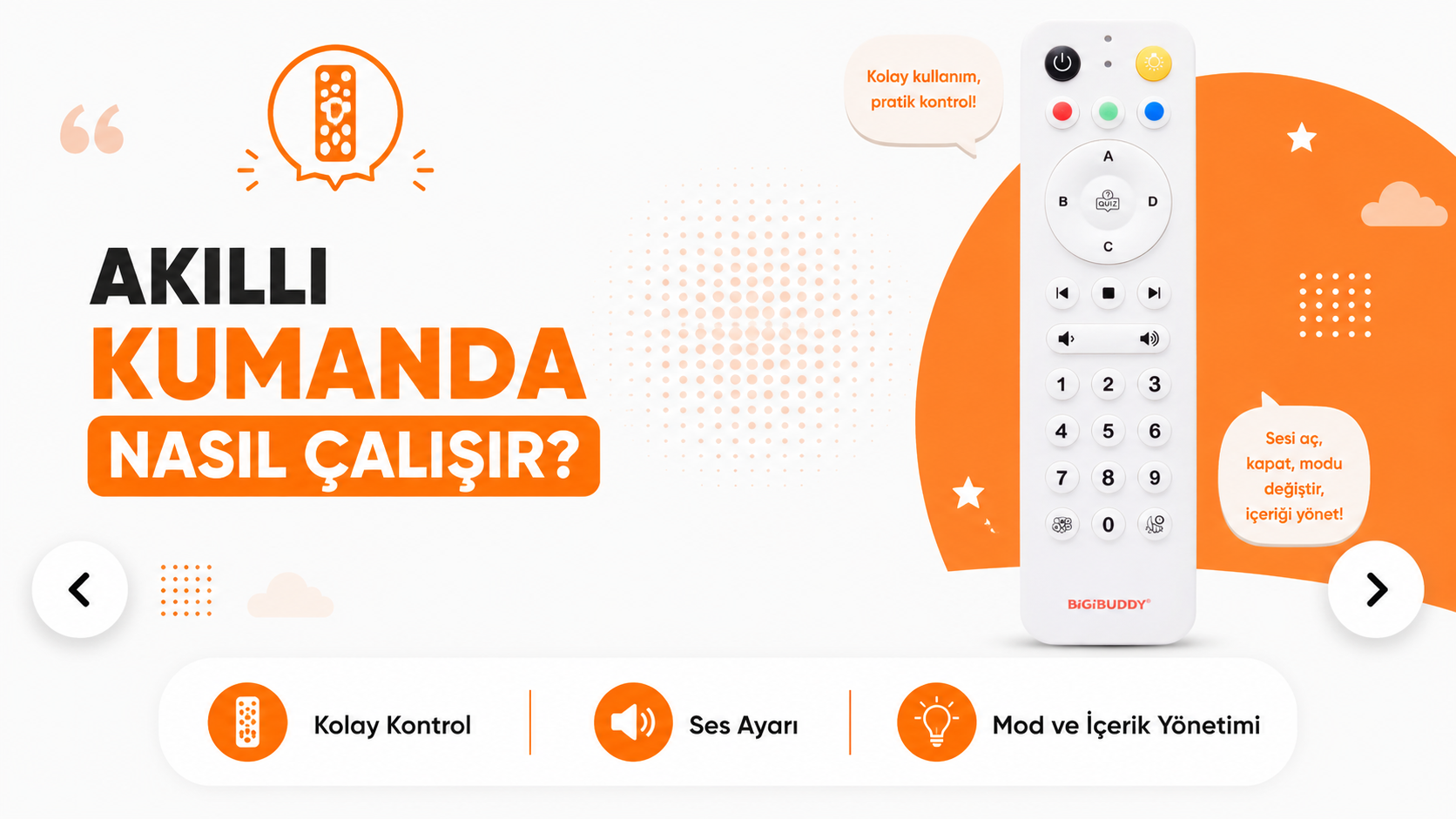 BigiOne Sesli Eğitici Oyuncak | Yapay Zeka Destekli Ekransız Öğrenme Arkadaşı